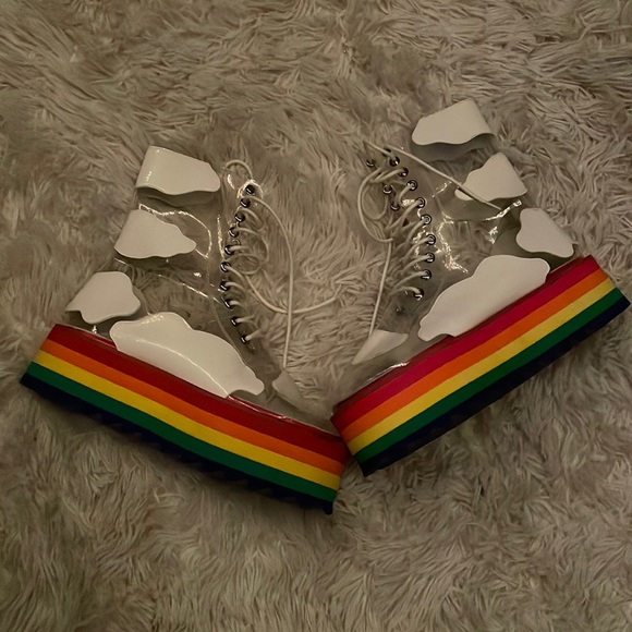 PRIDE plastic high tops one of a kind SO CONFERRABLE - Picture 2 of 6